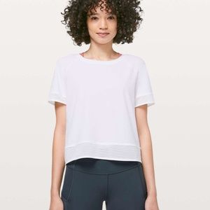 Lululemon Stripe In Stride Short Sleeve